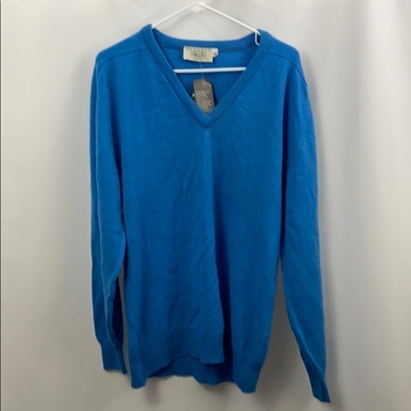 Blarney Woollen Mills Blue NWT Irish Sz 40 Sweater - Picture 2 of 13